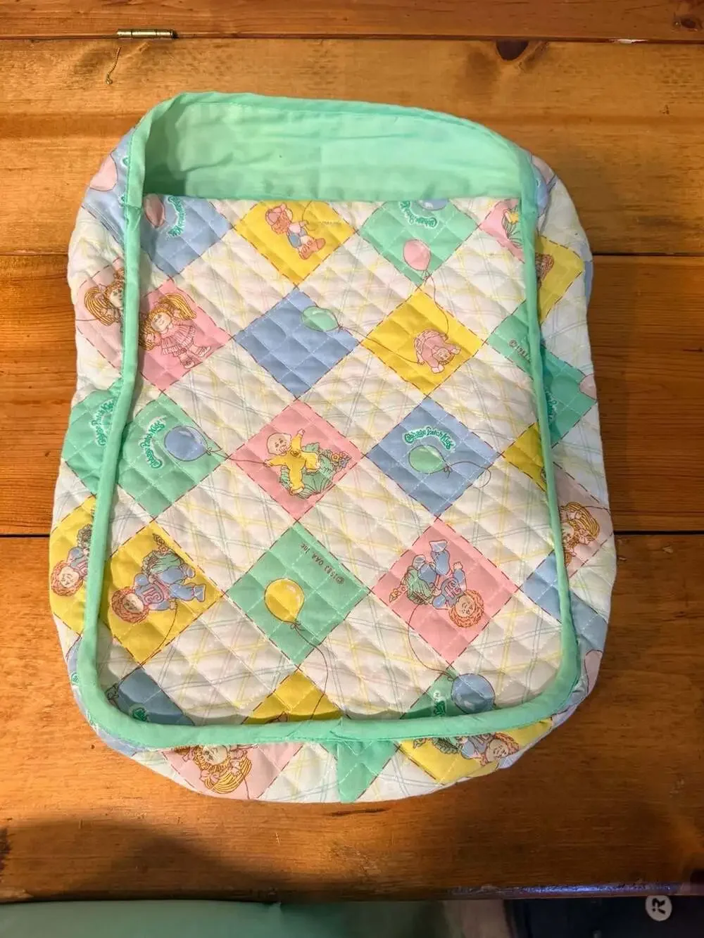 Vintage 1983 Cabbage Patch Kids Quilted Diaper Bag Shoulder Bag